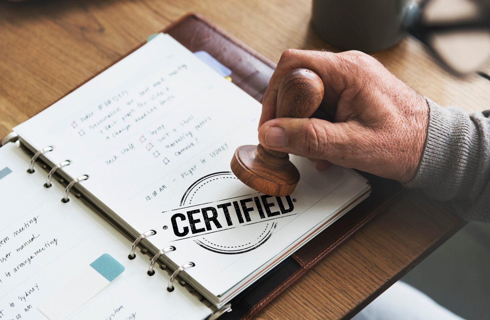 guarantee approved authorized certified concept
