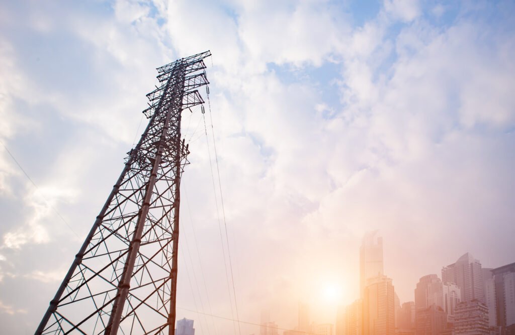 high voltage towers